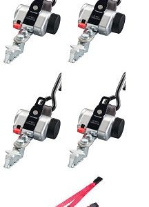 AMF Bruns | K534222-2111HL 4 BronzeSeries Retractors J Hook & L-Track with Static Lap Belt, Retractor Shoulder Belt Height Adjustor