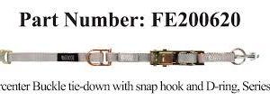 Sure-Lok FE500 Wheelchair Overcenter Buckle Strap for A Track