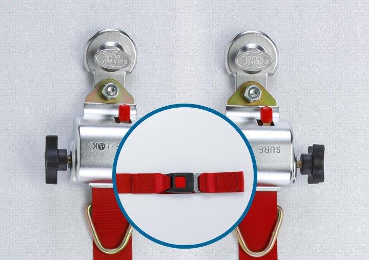 Sure-Lok | FF661-4C-SNC FF600 Slide-N-Click Retractor Kit Combination Retractable Occupant Restraint, Buckle & Tab