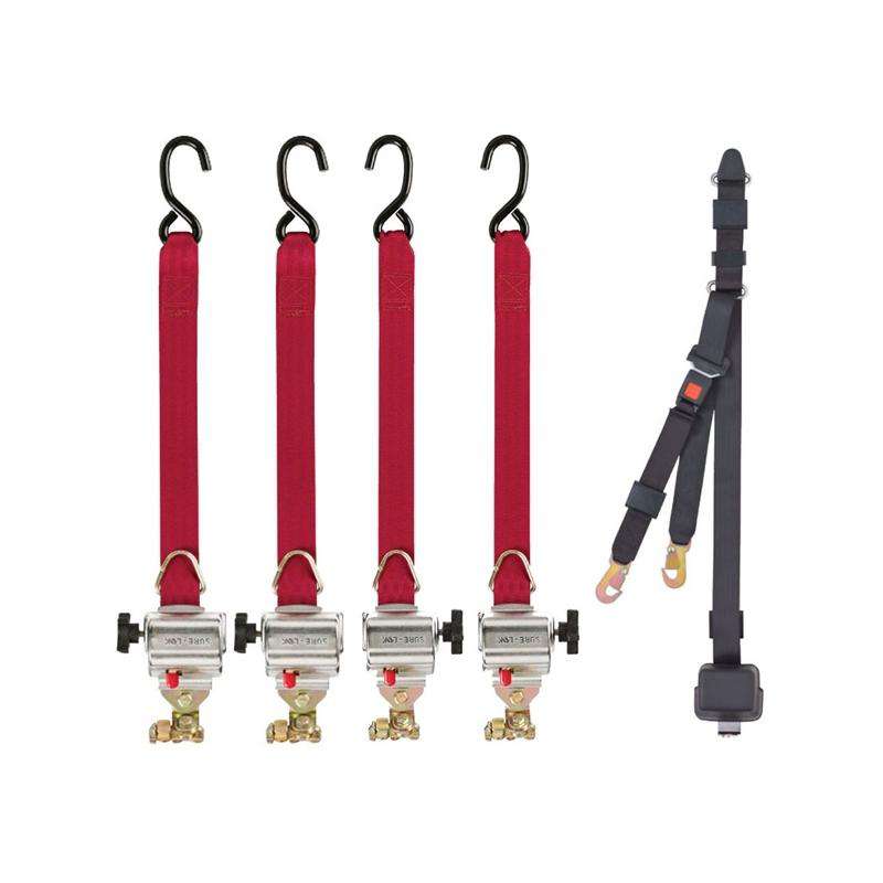 Sure-Lok | FF612S-4C FF600 Series Wheelchair Retractor Kit S Hooks & Occupant Restraint