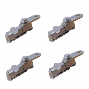 AMF Bruns | H 150 618 Replacement L-Track 4 Stud Fitting Flat 4 PACK