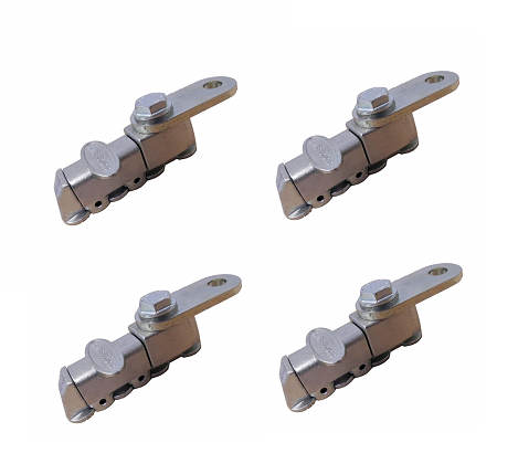 AMF Bruns | H 150 618 Replacement L-Track 4 Stud Fitting Flat 4 PACK