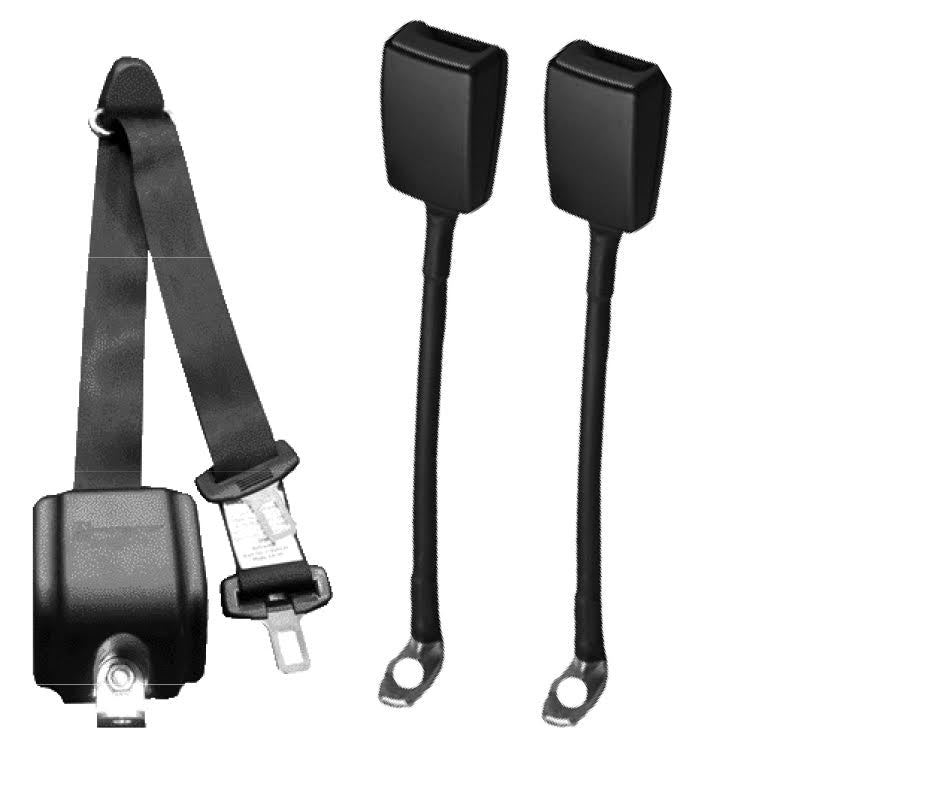 AMF BRUNS | H350232 WAV Automatic 3 Point Belt Without Height Adjuster Flexible Buckles