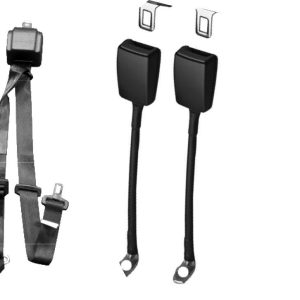 H350233 | AMF Bruns WAV Automatic 3 Point Belt with Height Adjuster and Two Flexible Buckles