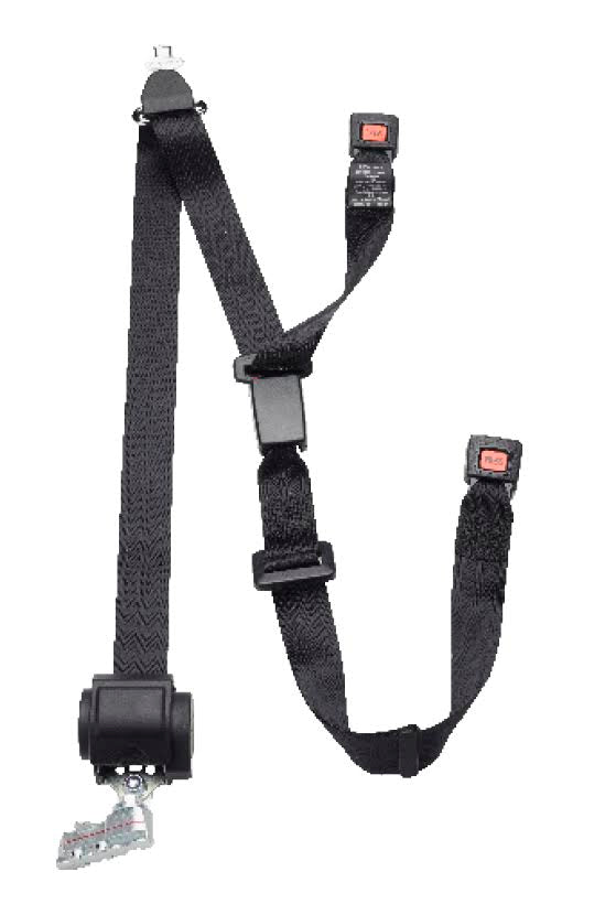 AMF Bruns | H370231 Automatic 3 Point Retractor with retractable height adjuster 90˚ bracket