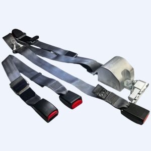 AMF Bruns | H470232-3101 Retractable Lap/Shoulder Belt w/ Height Adjuster, L-Track fitting on Bottom