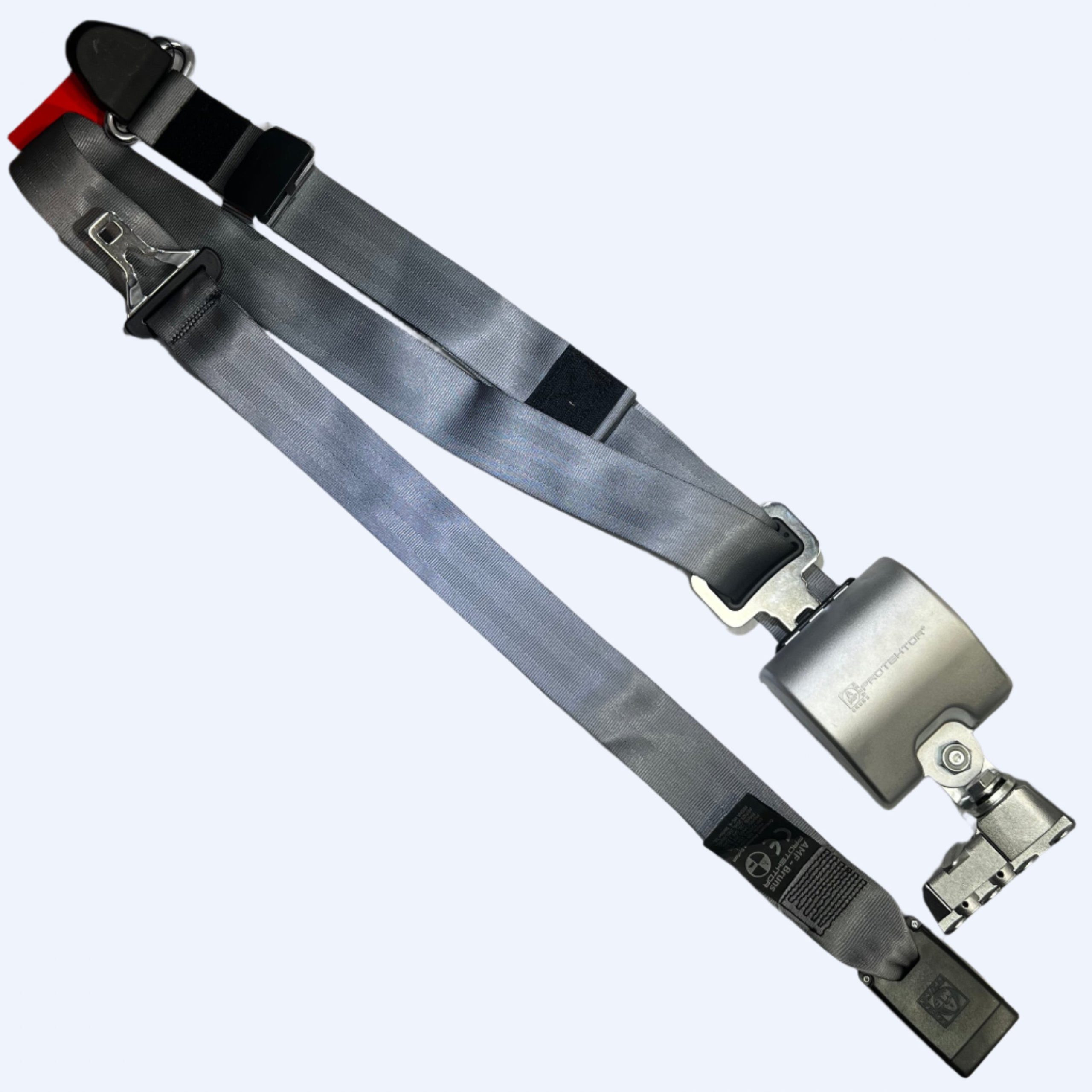 AMF Bruns | H470232-3101 Retractable Lap/Shoulder Belt w/ Height Adjuster, L-Track fitting on Bottom - Image 4