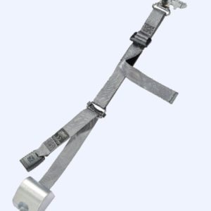 AMF Bruns | H470254-5100 Retractable Shoulder Belt Height Adjuster, L-Track on Top, 90° Bracket on Bottom