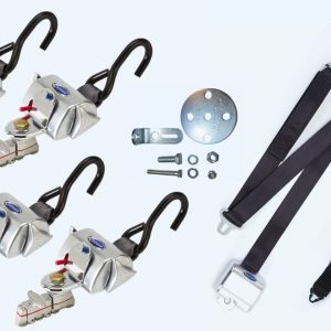 Q'straint Deluxe Retractor Kit with Retractable Shoulder/Lap Belt Combo | Q-8100-A1-HR-L