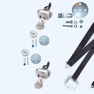 Q'straint Deluxe Retractor Kit with Retractable Shoulder/Lap Belt Combo | Q-8100-A1-HR-SNC