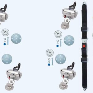 QRT Deluxe Slide-N-Click Kit w/ Manual Shoulder/Lap Belt | Q-8100-AT-SC