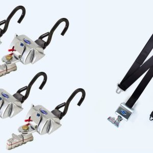 QRT Deluxe Kit w/ Retractable Shoulder/Lap Belt and L-Track Fittings | Q-8107-A1-L