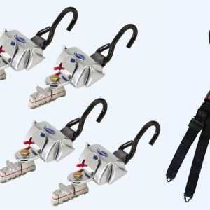 QRT Deluxe Kit w/ Retractable Shoulder/Lap Belt and L-Track Fittings | Q-8107-A1-L2