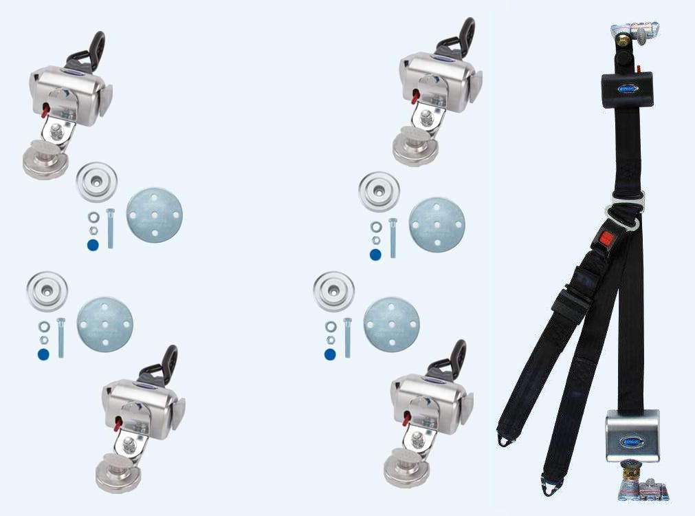 QRT Deluxe Kit w/ Retractable Shoulder/Lap Belt and Slide-N-Click Fittings | Q-8107-A1-SC131