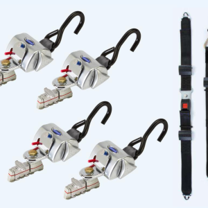 QRT Standard Semi-Automatic, retractor wheelchair tie down system Lap & Shoulder Belt | Q-8200-AT-L
