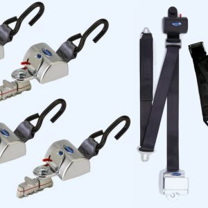 Q'Straint 4 QRT Max Retractors w/ Retractable Shoulder & Lap Belt | Q-8300-A1-HR-L