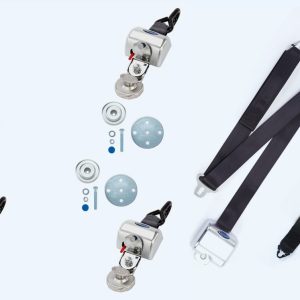 QRT Max Kit for Slide-N-Click w/ Retractable Shoulder/Lap Belt | Q-8300-A1-HR-SC