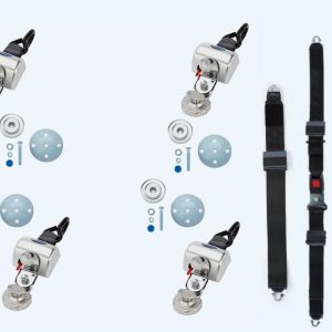 Q'Straint Max Retractor Tie-Down Kit w/ Manual Lap & Shoulder Belt | Q-8300-AP-SC