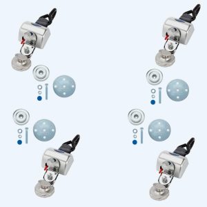 Q'Straint 4 QRT Max Retractors with Slide 'N Click Fittings | Q-8301-SC