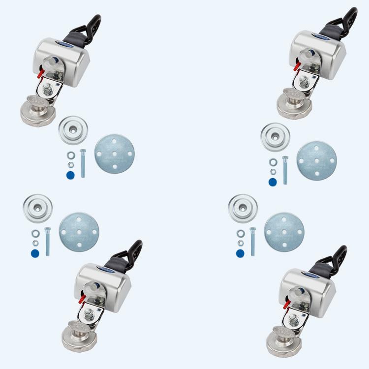 Q'Straint 4 QRT Max Retractors with Slide 'N Click Fittings | Q-8301-SC