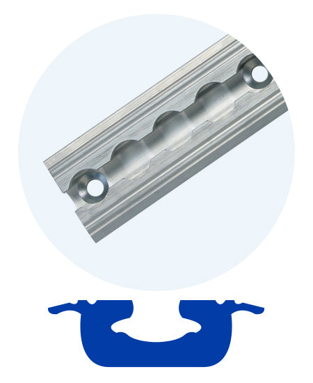 Omni L Track with 5/16" holes Flange Series | 48"